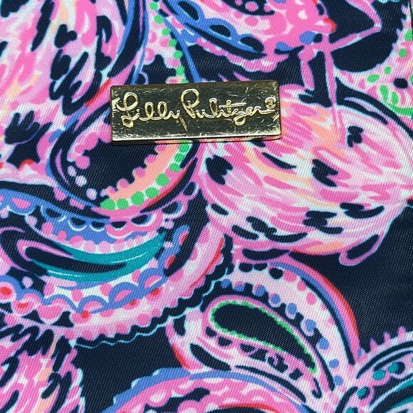 Lilly Pulitzer Tiki Palm Wristlet Clutch Smartphone Holder Credit Card Holder - Picture 2 of 11